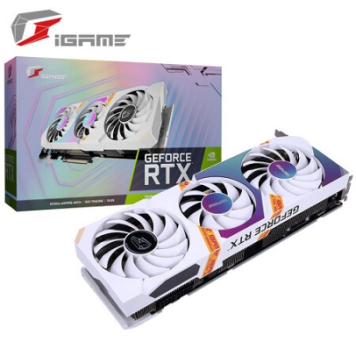 七彩虹（Colorful）iGame GeForce RTX 3070 Ultra W OC 8G LHR 1725-1770Mhz 电竞游戏光追电脑白色显卡