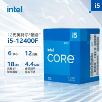 英特尔(Intel) i5-12400F 12代 酷睿 CPU处理器 ...