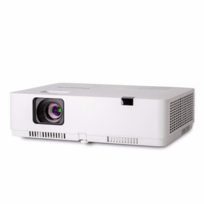 松下（Panasonic） PT-XW401C投影仪办公商务会议投影机高亮高清大屏教学投影 银色 高清线套餐